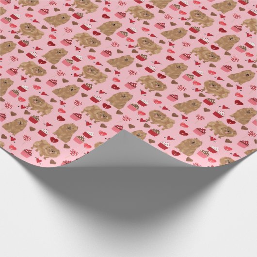 Spitz-Wrapper-Valentinstag Geschenkpapier (Ecke)
