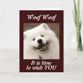 SPITZ WÜNSCHT IHNEN EIN "SEHR FREUNDLICHES CHRISTM KARTE (Vorderseite)