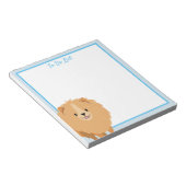 Spitz zum Auflisten von leeren Notepad Notizblock (angewinkelt)