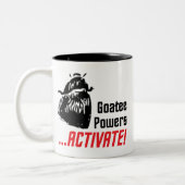 Spitzbart-Power Zweifarbige Tasse (Links)