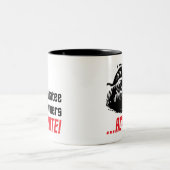 Spitzbart-Power Zweifarbige Tasse (Mittel)