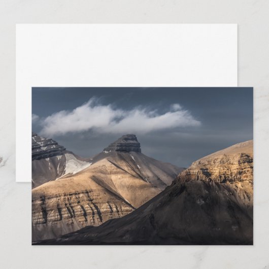 Spitzbergen-Svalbard-Karte (Vorne/Hinten)