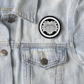 Spitzblättriger Efeu im Kreis Button (Beispiel)