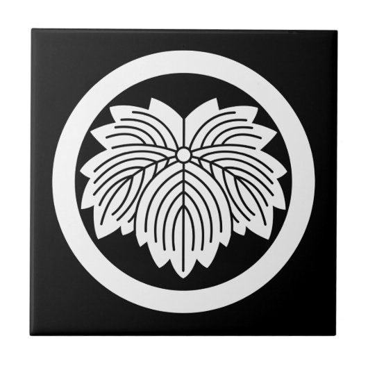Spitzblättriger Efeu im Kreis Fliese (Vorderseite)