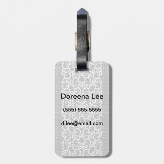 Spitze 1 gepäckanhänger (Rückseite vertikal)