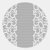 Spitze 1 runder aufkleber (Vorderseite)