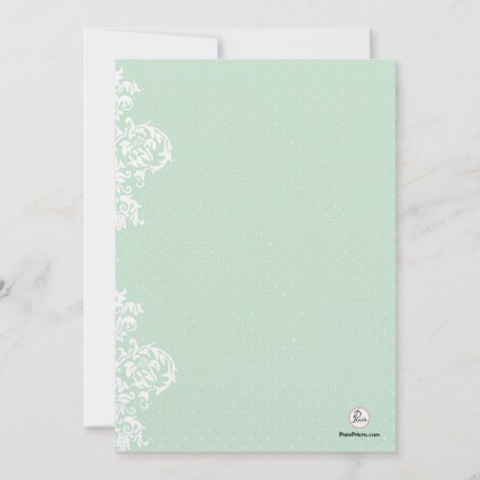 Spitze-Abdeckungs-Hochzeits-Einladung Einladung (Rückseite)