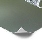 Spitze auf Blätter Poster (Ecke)