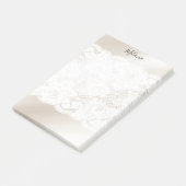 Spitze aus Blush Post-it Klebezettel (angewinkelt)