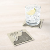 Spitze bis Spitze Rechteckiger Pappuntersetzer (Vor Ort)