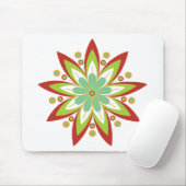 Spitze Blume des Sternes neun Mousepad (Mit Mouse)
