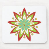 Spitze Blume des Sternes neun Mousepad (Vorne)
