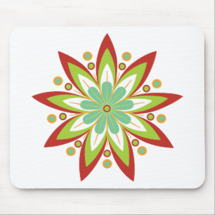 Spitze Blume des Sternes neun Mousepad