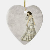 Spitze-Braut Keramik Ornament (Rechts)