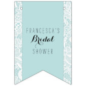 Spitze-Brautparty-Fahne mit Datum - Flaggen-Flagge Wimpelkette (Zweite Fahne)