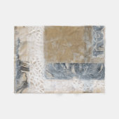 Spitze-Collage II Fleecedecke (Vorderseite (Horizontal))