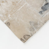 Spitze-Collage II Fleecedecke (Ecke)