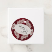 Spitze Danke - Burgund Geschenkanhänger (Beispiel)