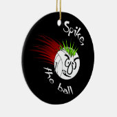 Spitze, der Ball Keramikornament (Rechts)