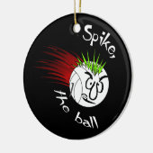 Spitze, der Ball Keramikornament (Links)