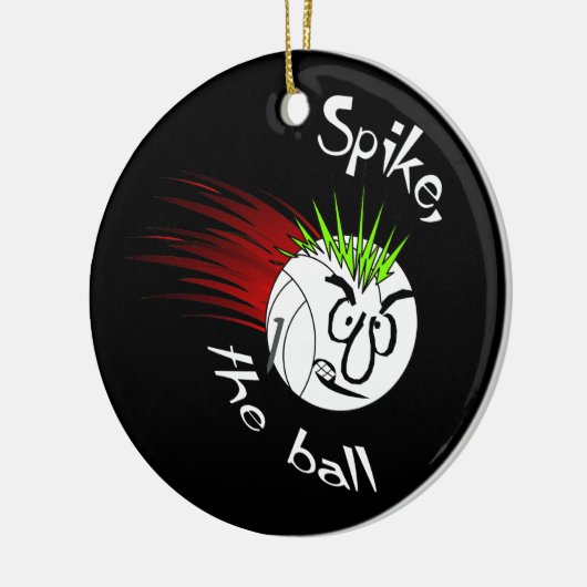 Spitze, der Ball Keramikornament (Links)