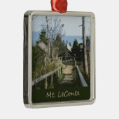 Spitze der Foto-Kunst Mt LeConte Silbernes Ornament (Rechts)