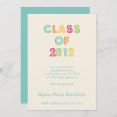 Spitze der Klassen-Abschlusseinladung Einladung (Vorne/Hinten)