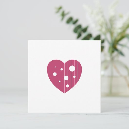 Spitze der Liebe Feiertagskarte (Stehend Vorderseite)