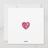 Spitze der Liebe Feiertagskarte (Rückseite)