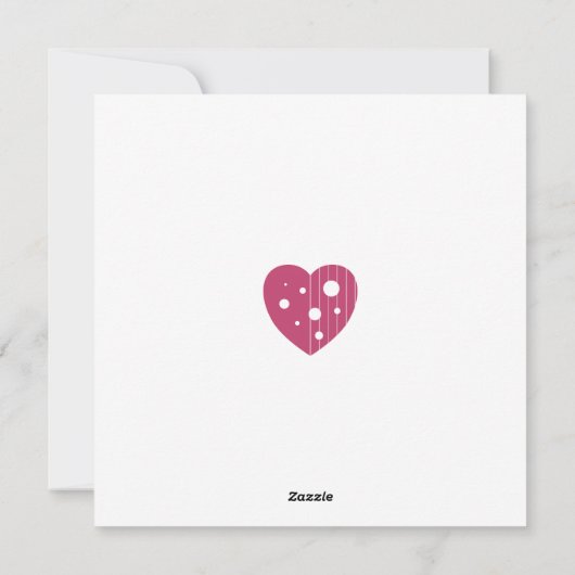 Spitze der Liebe Feiertagskarte (Rückseite)