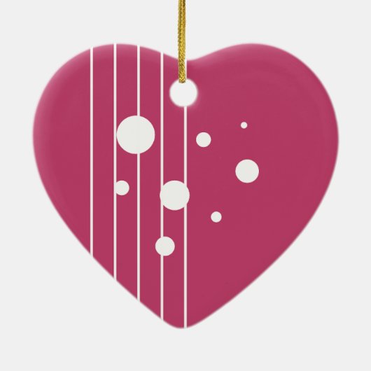 Spitze der Liebe Keramik Ornament (Hinten)