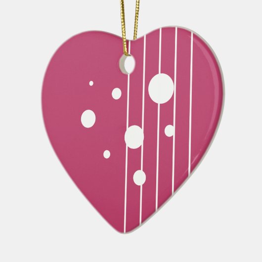 Spitze der Liebe Keramik Ornament (Links)