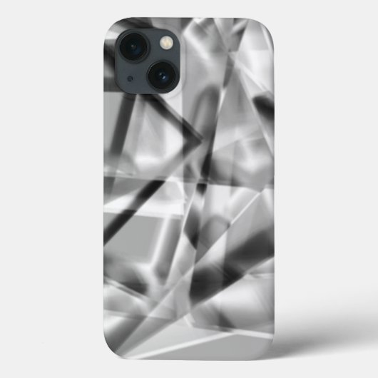 Spitze der quadratischen Teile eines Acryls, grau  Case-Mate iPhone Hülle (Rückseite)