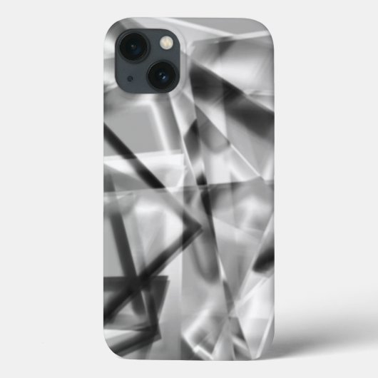 Spitze der quadratischen Teile eines Acryls, grau  Case-Mate iPhone Hülle (Rückseite)