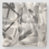 Spitze der quadratischen Teile eines Acryls, grau  Steinuntersetzer (Vorderseite)