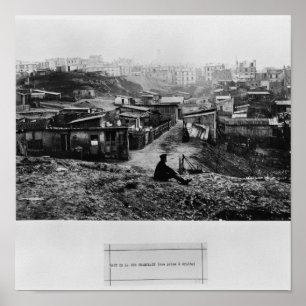 Spitze der Rue Champlain Paris, 1858-78 Poster