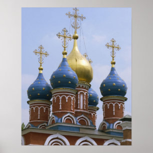 Spitze der Russisch-Orthodoxer Kirche in Russland Poster