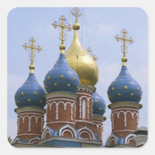 Spitze der Russisch-Orthodoxer Kirche in Russland Quadratischer Aufkleber
