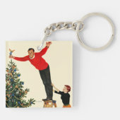 Spitze des Baums Schlüsselanhänger (Rückseite)