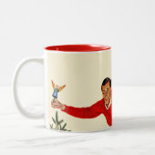 Spitze des Baums Zweifarbige Tasse (Links)