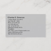 Spitze des Chrysler-Gebäude NYC - B&W Visitenkarte (Rückseite)