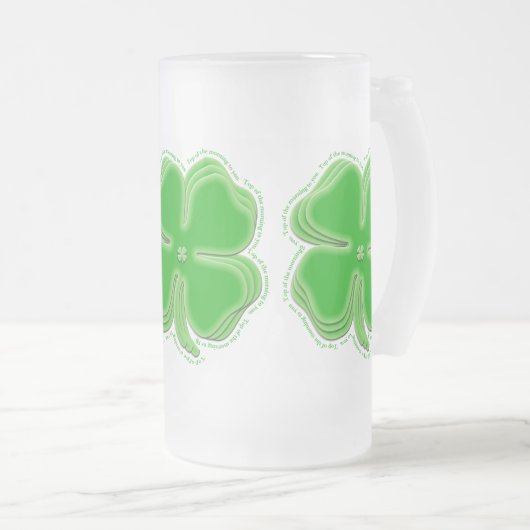 Spitze des Morgens zu Ihnen - Irishcoffee-Tasse Mattglas Bierglas (VorderseiteRechts)