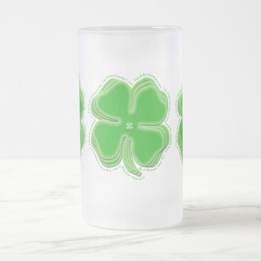 Spitze des Morgens zu Ihnen - Irishcoffee-Tasse Mattglas Bierglas (Mittel)