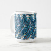 Spitze, die Themed Tasse strickt (Vorderseite Links)