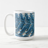Spitze, die Themed Tasse strickt (Links)