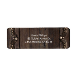 Spitze & dunkles Holz rustikale Vintage Western-Ho