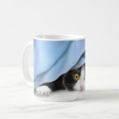 Spitze-ein-Bookitty-Katzen-Tasse Kaffeetasse (Vorderseite Links)