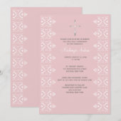 Spitze fasst religiöse Einladung ein (Vorne/Hinten)