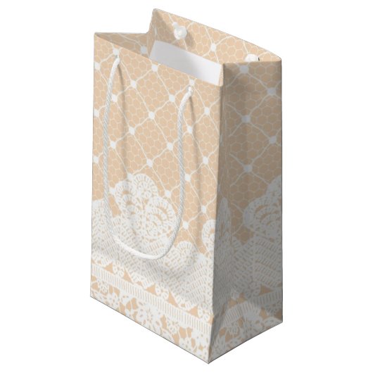 Spitze-Grenze Kleine Geschenktüte (Vorderseite Schrägansicht)