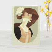 "Spitze-" Gruß-Karte Karte (Gelbe Blume)